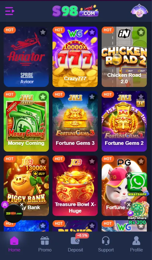 S 98 Game Download APK (Latest Version) in Pakistan 2026