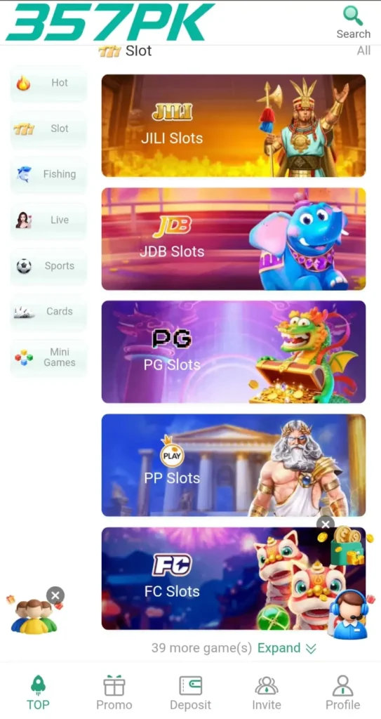 357 PK Game official gameplay interface featuring real money casino games, Teen Patti, slot games, live betting, and instant cash withdrawals in Pakistan 2026